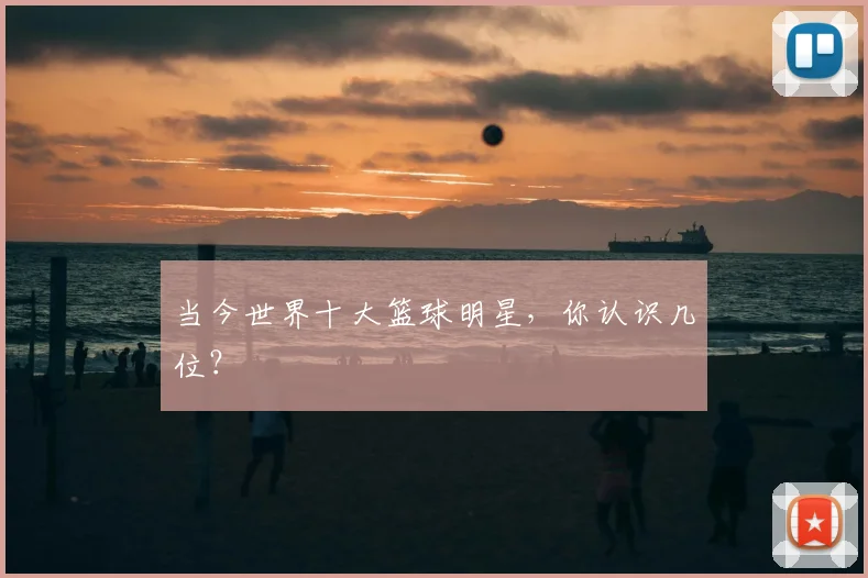 当今世界十大篮球明星，你认识几位？